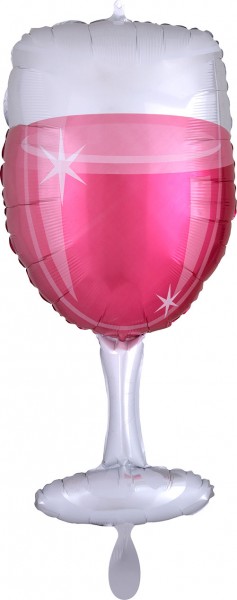 Ballongruß XL: Weinglas, ca.75 cm