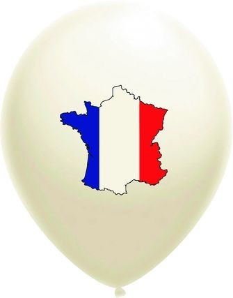 Luftballons Frankreich, ca. 30 cm, 5 St.