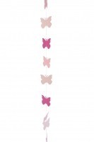 Hängedeko Girlande Schmetterlinge pink rosa, ca. 1,4 M
