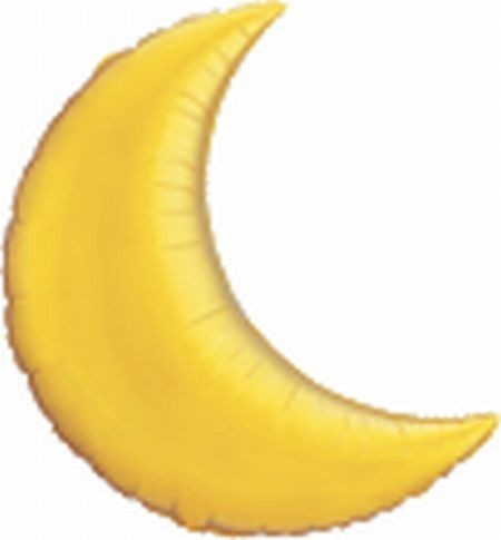 Ballongruß: Mond, gold, ca. 80 cm