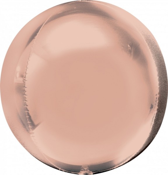 Folienballon Ball/Kugel Orbz , ca. 40 cm, rose gold