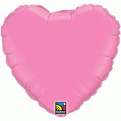 Folienherz, rosa, 45 cm