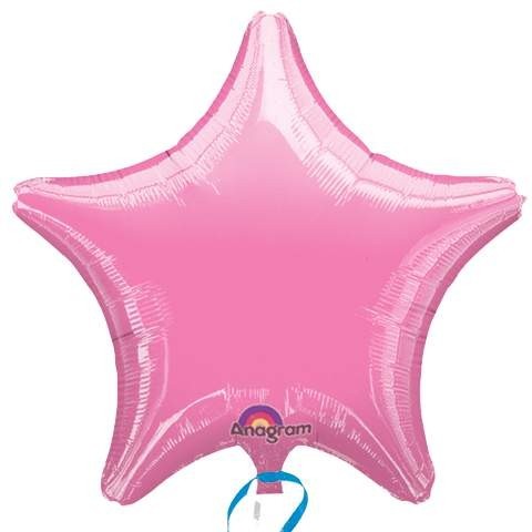 Ballongruß: Stern, rosa, ca. 50 cm
