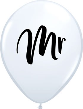 5 Ballons Mr, Qualatex, ca. 30 cm