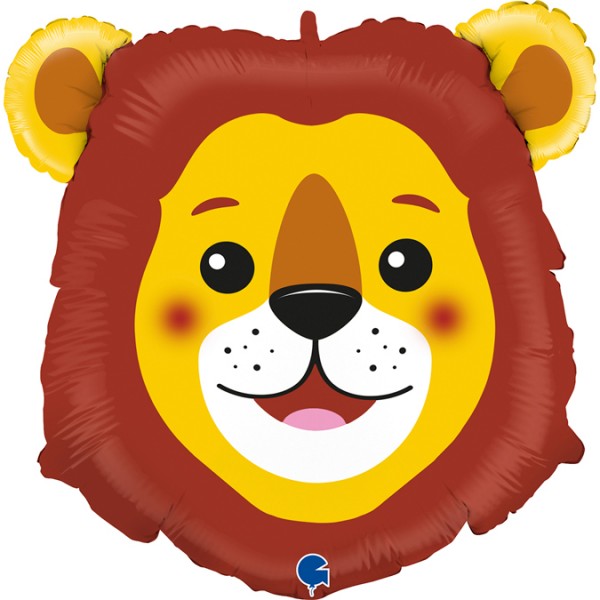 Ballongruß XL: Löwe Kopf, ca. 70 cm