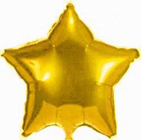 Ballongruß: Stern, gold, ca. 50 cm