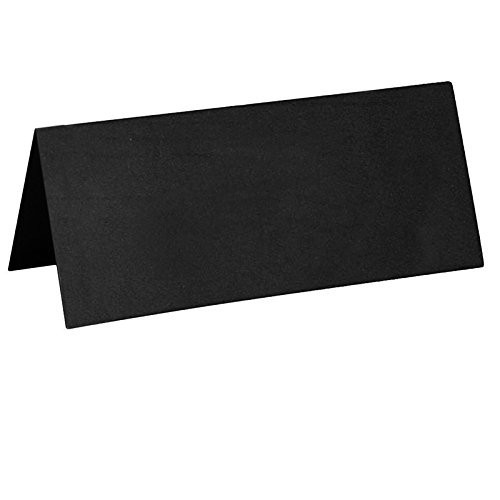 Tischkarten schwarz neutral, 3x7 cm, 10 St.