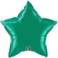 Ballongruß: Stern, grün, ca. 50 cm