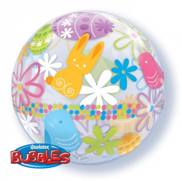 Ballongruß: Bubble Ostern, ca. 56 cm