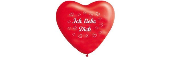 Herzballons Naturlatex