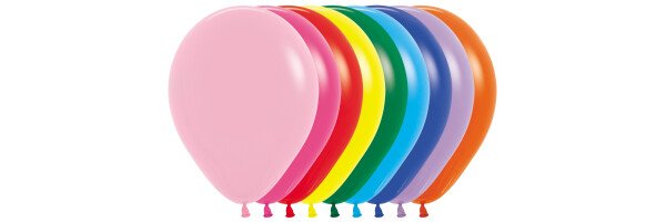 Ballons einfarbig nach Größen - Naturlatex