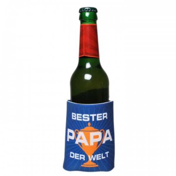Biermanschette Bester Papa 10,5cm, Kunststoff
