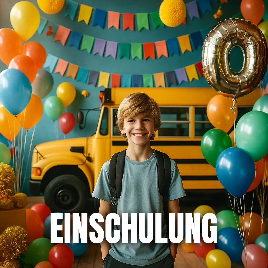 einschulung luftballons
