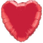 Folienballon Herzballon Rot - 90 cm