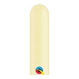 100 Modellierballons 260Q - Creme Ivory - Qualatex
