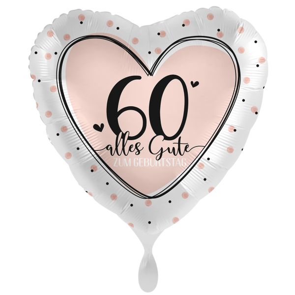 Ballongruß: 60 alles Gute zum Geburtstag - 35 cm