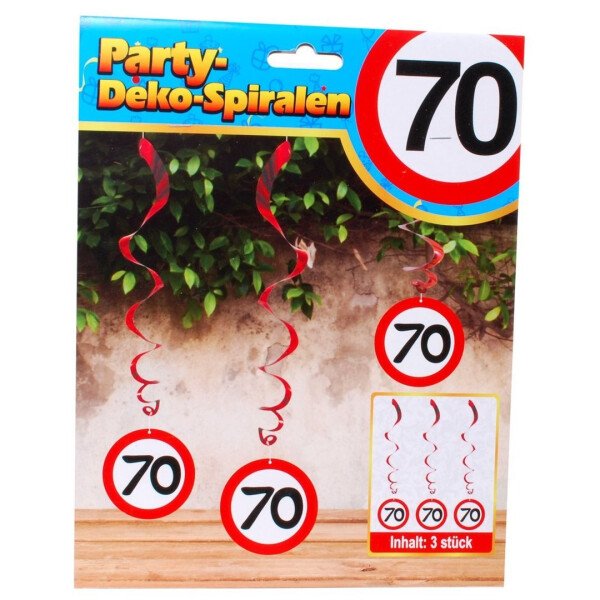 Swirl Deko 70 - Verkehrsschild - 60 cm - 3 St.