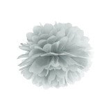 Pompom Silber - 25 cm