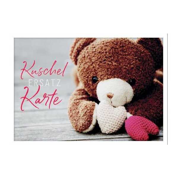 Postkarte Kuschelersatzkarte
