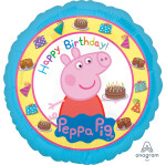 Folienballon Peppa Pig - Happy Birthday - 45 cm