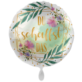 Folienballon Du schaffst das - 45 cm