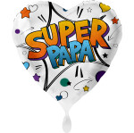 Ballongruß: Super Papa - 35 cm