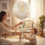 Ballongruß XL: Ich mag Dich volle Möhre - Hase - 70 cm