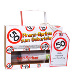 Finanzspritze 50 Geburtstag - 4,5 x 14,5 cm