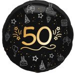 Folienballon 50 - Shining Glam - 45 cm