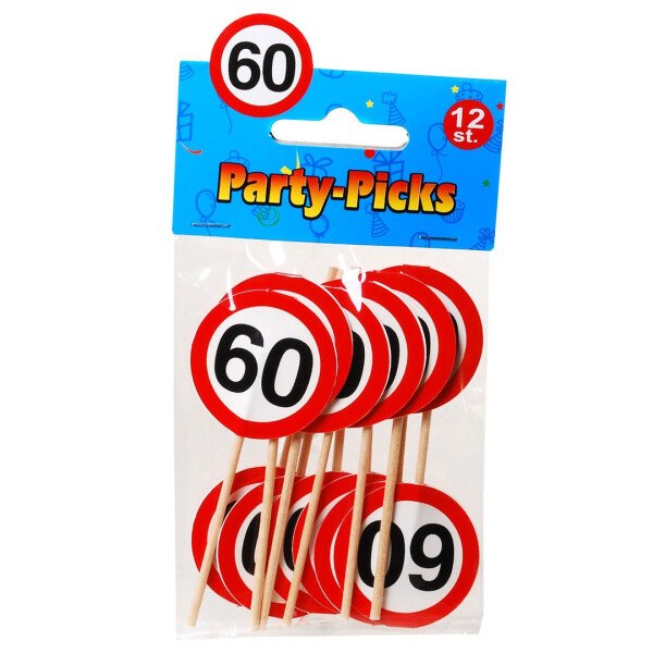 Picker 60 Verkehrsschild - 7,5 cm - 12 St.