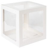 DIY Geschenkbox Ballonbox Weiß - 30 x 30 x 30 cm -...