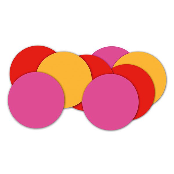 Konfetti Rot Pink Orange - Papier - 4 cm - 60 Gr.