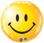 Ballongruß: Happy Face - Gelb - 35 cm