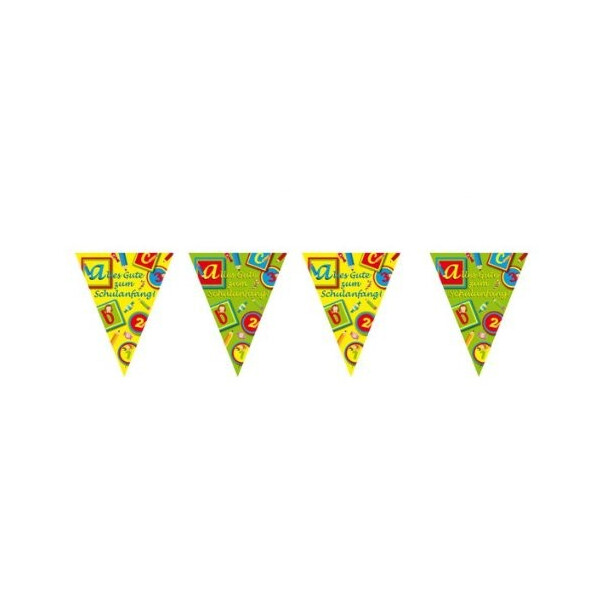 Wimpelkette Alles Gute zum Schulanfang - 10 Meter