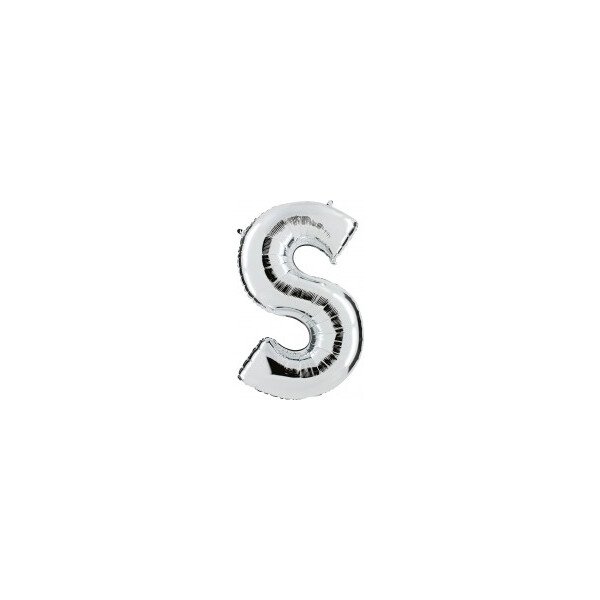 Folienballon Buchstabe S - Silber - 100 cm