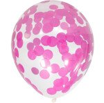 Konfettiballons Pink - 30 cm - 4 St.