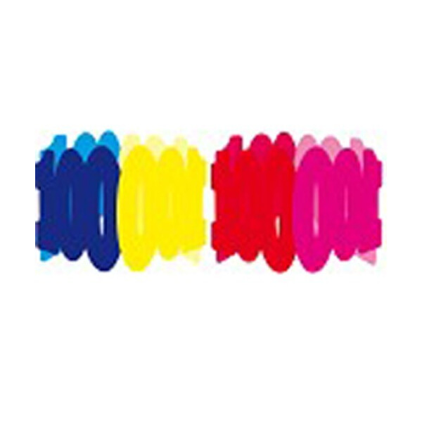 Girlande 100 - Bunt Papier - 6 Meter