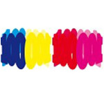 Girlande 100 - Bunt Papier - 6 Meter