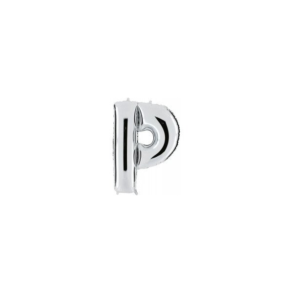 Folienballon Buchstabe P - Silber - 100 cm