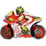 Folienballon Motorrad - Rot -  80 cm