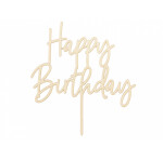 Cake Topper Tortendeko Happy Birthday - Holz