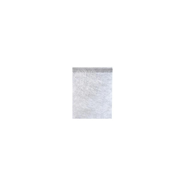 Tischband Silber - Struktur -  30 cm x 5 Meter