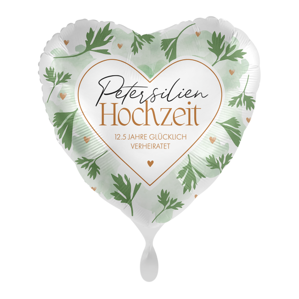Folienherz Petersilienhochzeit -  45 cm
