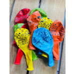10 Ballons Hurra Schulkind - Bunt - 30 cm