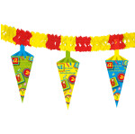 Wabengirlande Schultüten - Alles Gute zum  Schulanfang - 4 Meter