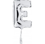 Folienballon Buchstabe E - Silber - 35 cm