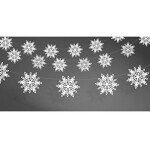 Girlande Schneeflocken - 1,5 Meter
