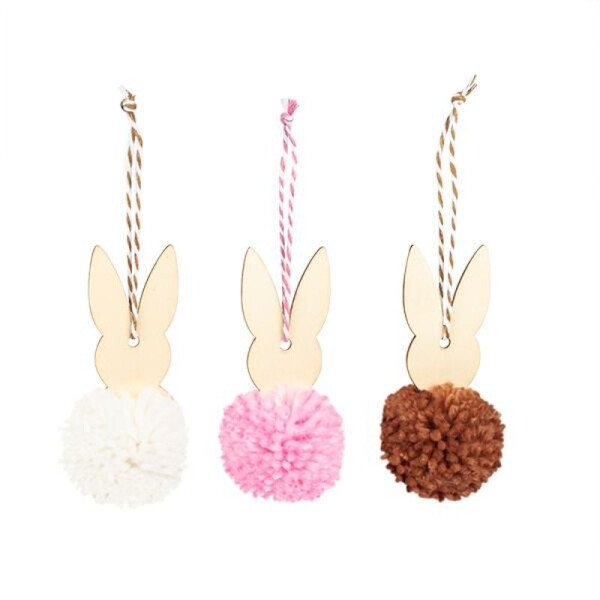Anhänger Hase - 9 cm - sortiert - 1 St.