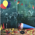 Servietten Einschulung - Grün Bunt - 3 3x 33 cm - 20 St.