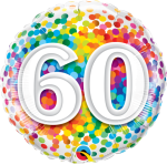Ballongruß: 60 Konfetti - 35 cm